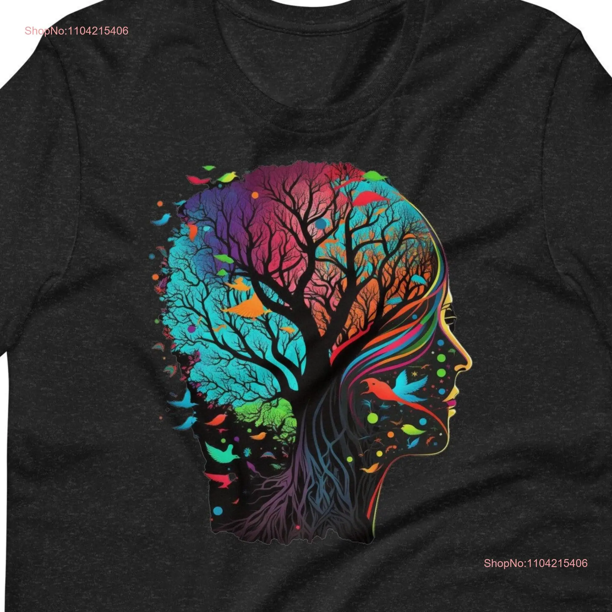 Psychedelic Magic Mushroom T Shirt Wear Your Love for Mushrooms on Sleeve long or short sleeves