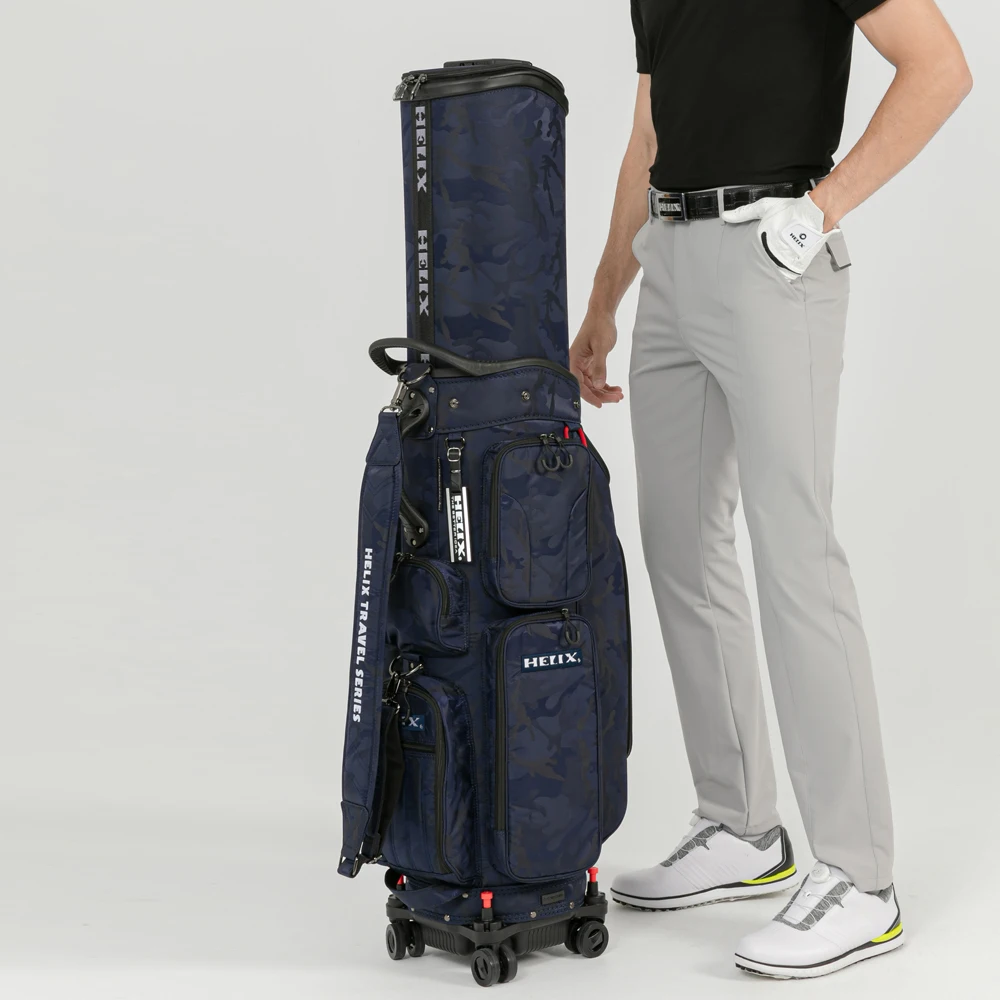 HELIX Durable and Lightweight Travel Golf Bag with Wheels