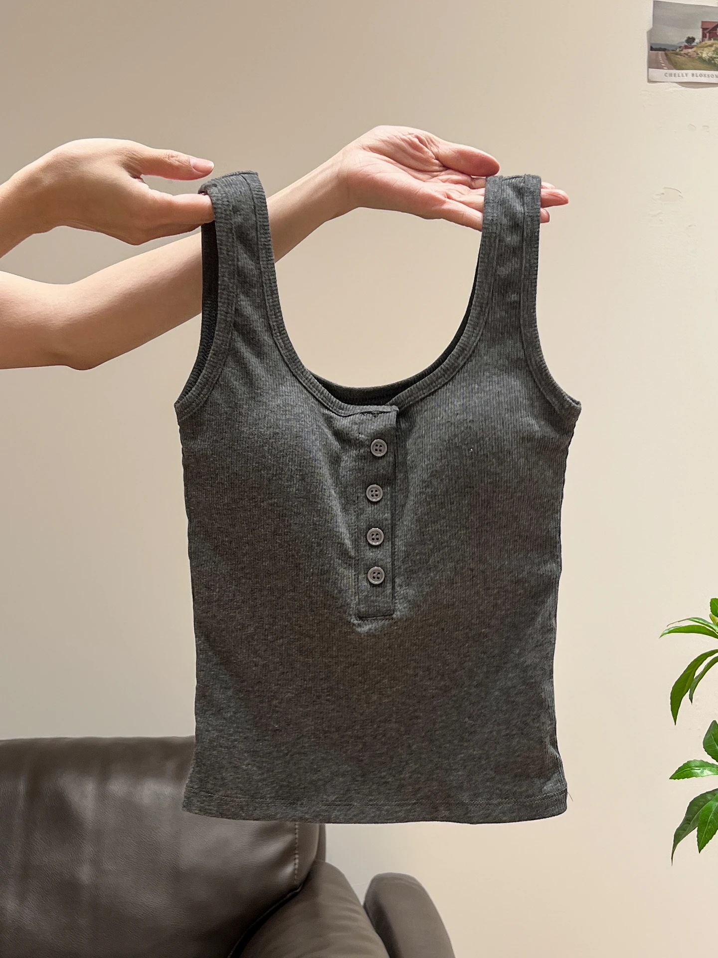 Débardeur coupe cintrée pour femme, gilet Svel avec coussinet de poitrine, dissimule la poitrine latérale pour un usage quotidien, coréen, automne hiver