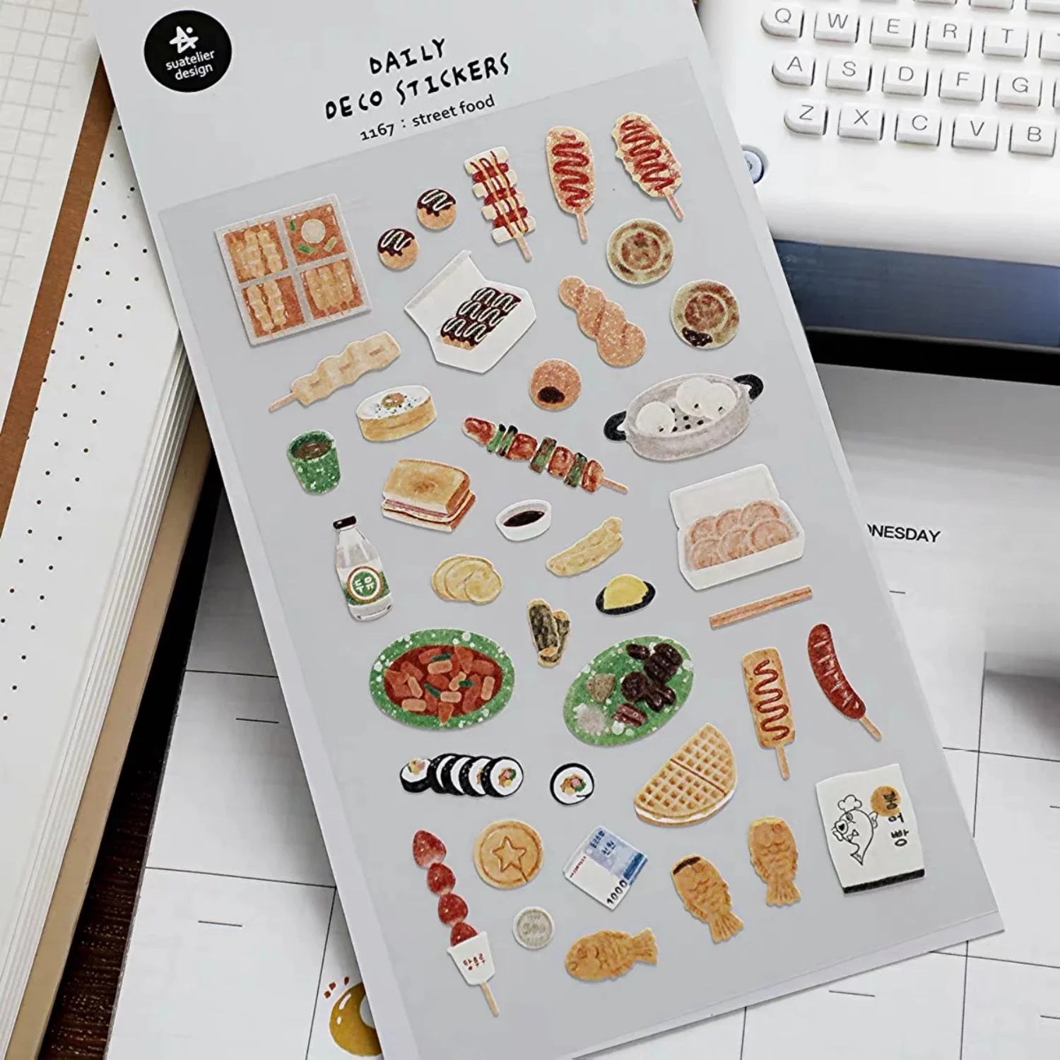 Koreanischer Import Suatelier Street Food Papieraufkleber Scrapbooking DIY Tagebuch Schreibwaren Aufkleber Niedlicher Aufkleber 1167