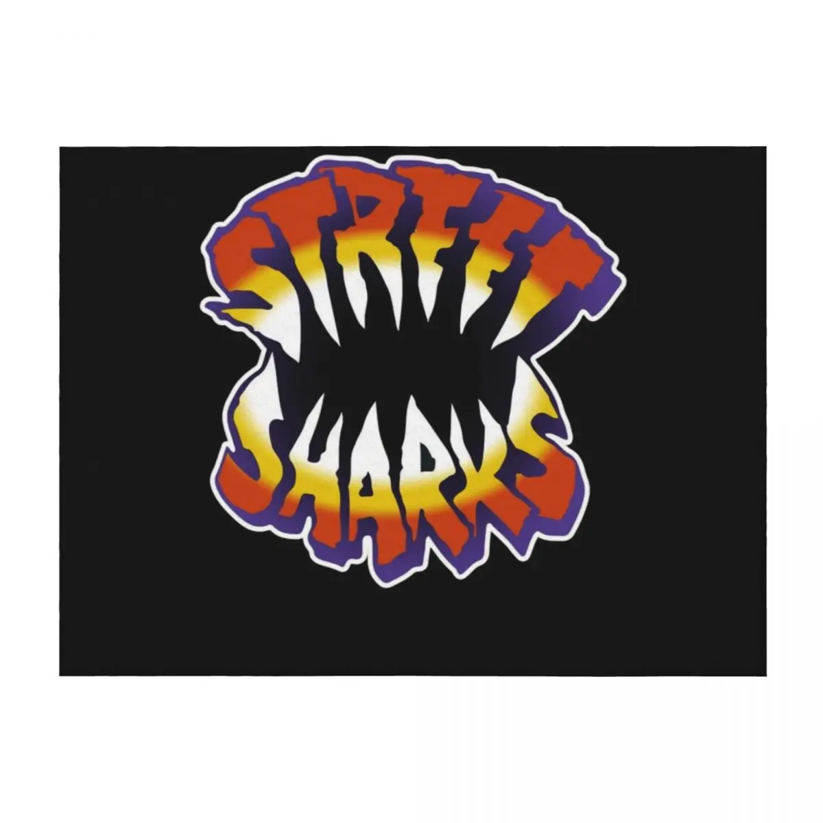 

Street Sharks Logo Vintage Throw Blanket Sofa Quilt Bed Fashionable Vintage Personalized Gift Blankets