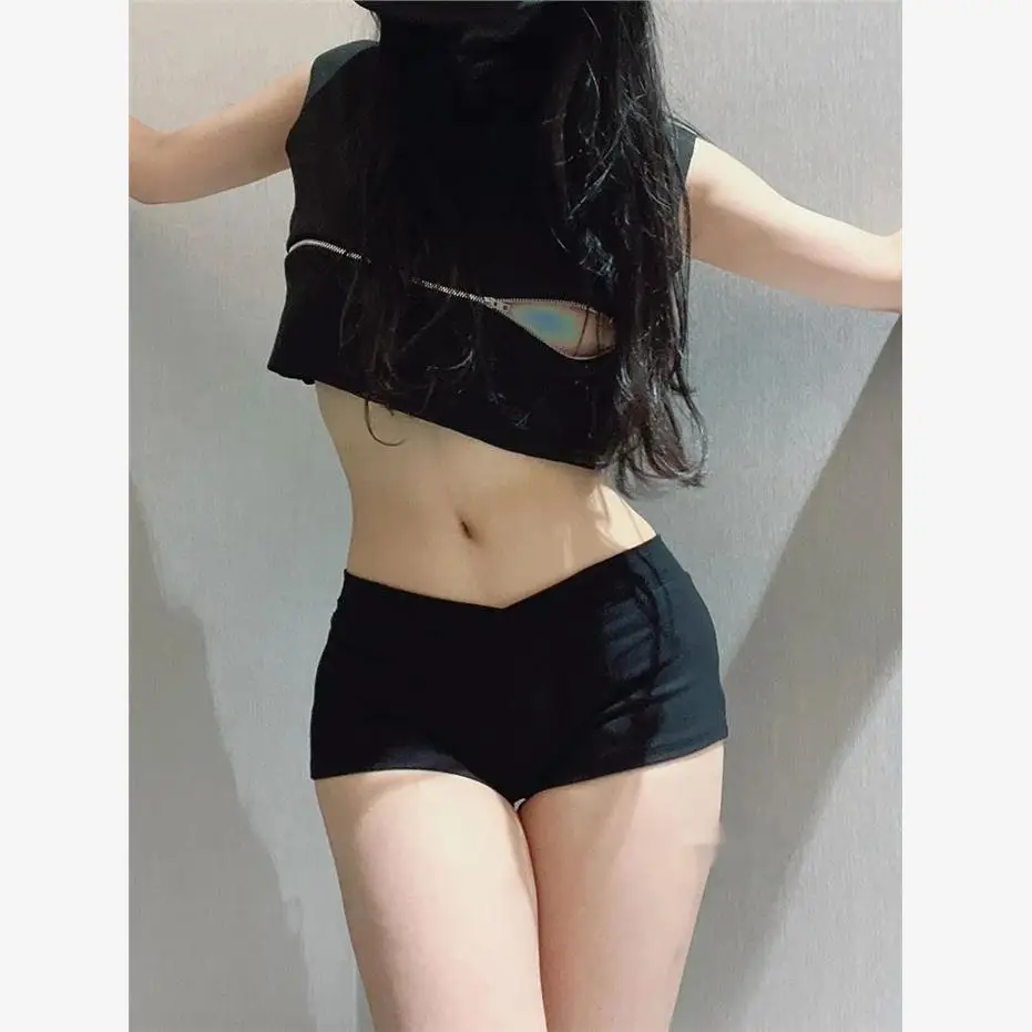 Low Waist Sports orts Vwaist Tight Fit Casual Street Sle Summer Collection Regular Thin Other Material orts