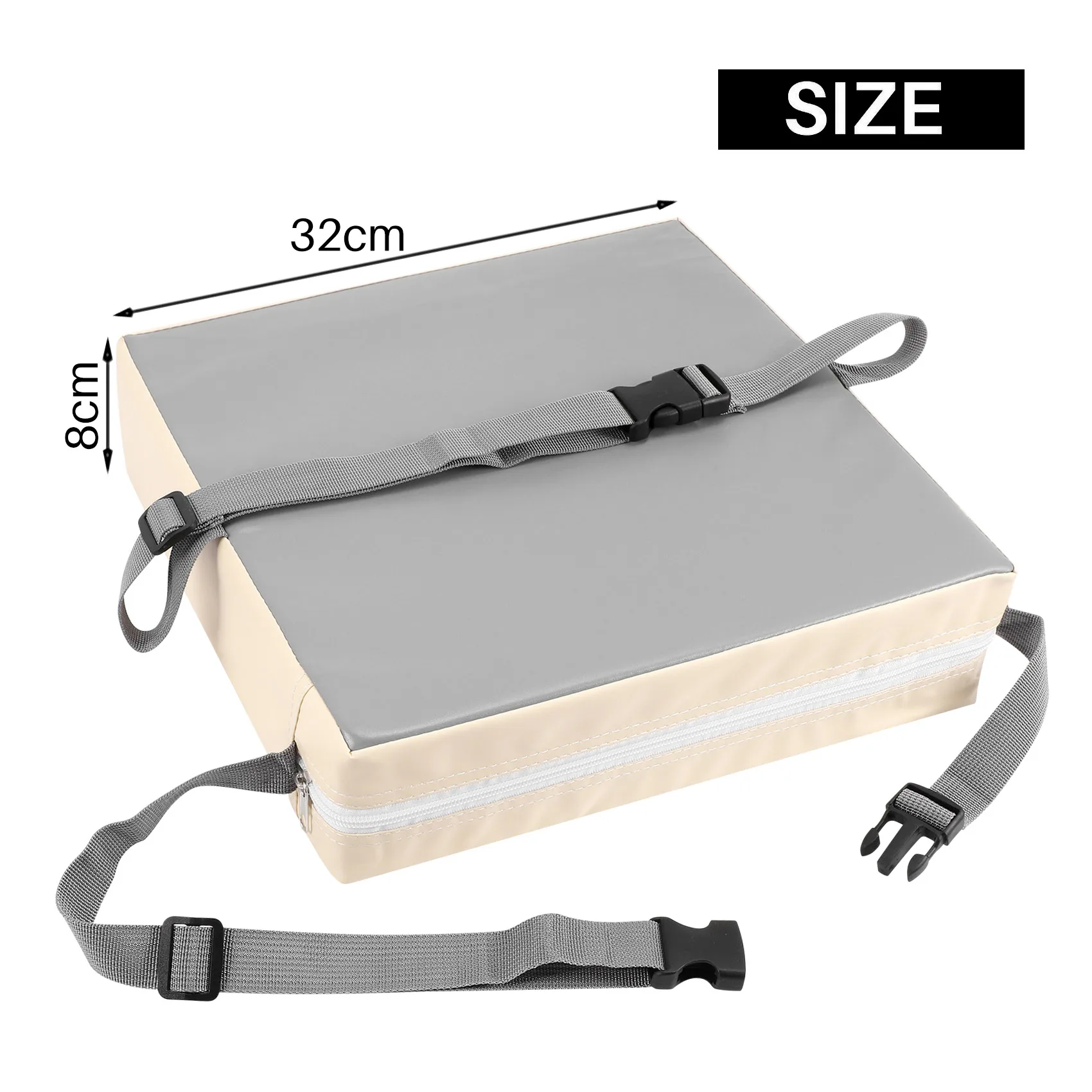 FBIL-cojín creciente para silla bebé, niño pequeño, portátil, desmontable, ajustable, cojín elevador para asiento