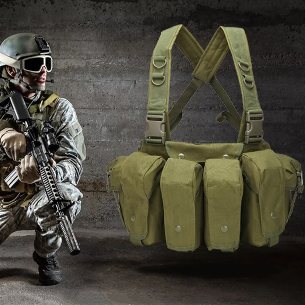 Gilet tattico Marsupio traspirante Gilet pettorale Gilet da allenamento leggero per le forze dell'ordine Sport militari all'aria aperta