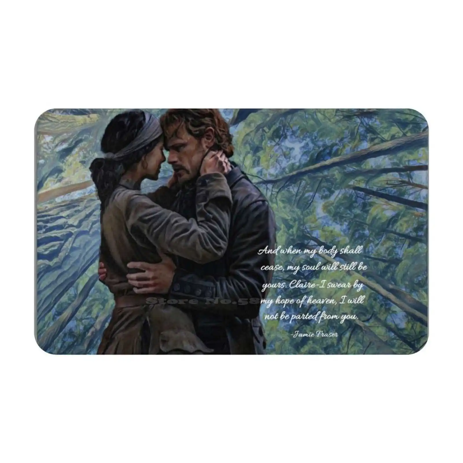 Jamie En Claire Fraser / Outlander Citaat Deur Mat Voet Pad Home Rug Outlander Jamie Fraser Diana Gabaldon Boeken Jammf jamie