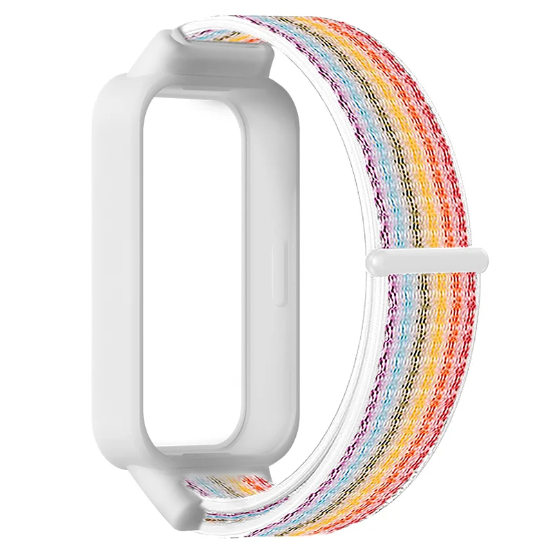 Nylonarmband + Schutzhülle für Xiaomi Smart Mi Band 9 Active/8 Active, Armband + Schutzgehäuse, Redmi Band 3 2 – Detail 9