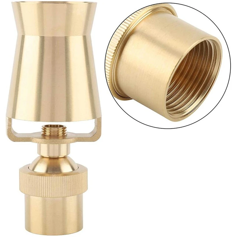 Brass Durable Adjustable Ice Tower Cascade For Fountains Sprinkler Head(1 Inch DN25)