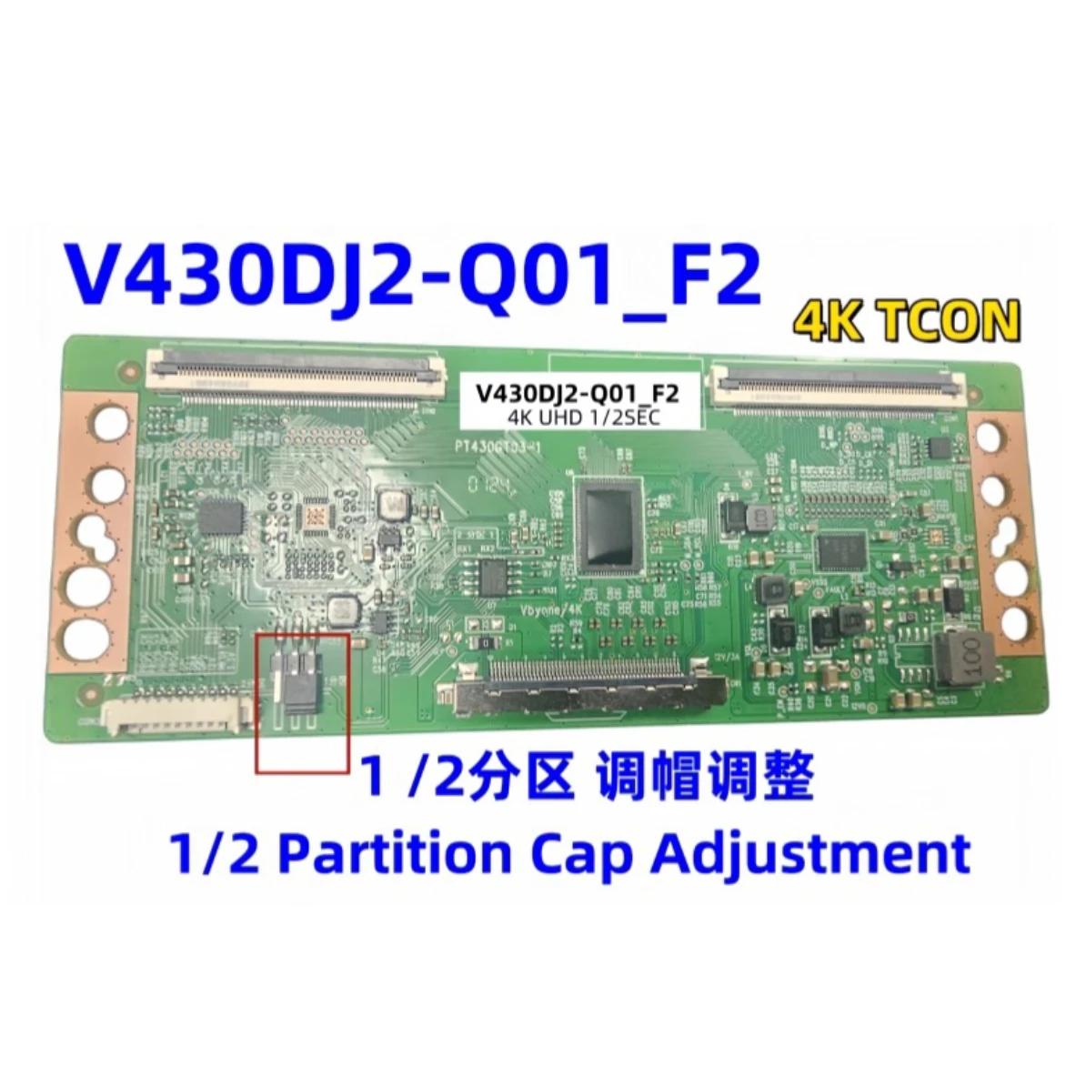 

Newly upgraded V430DJ2-Q01_F2 4K TCON 43 inch 4K with partition adjustment