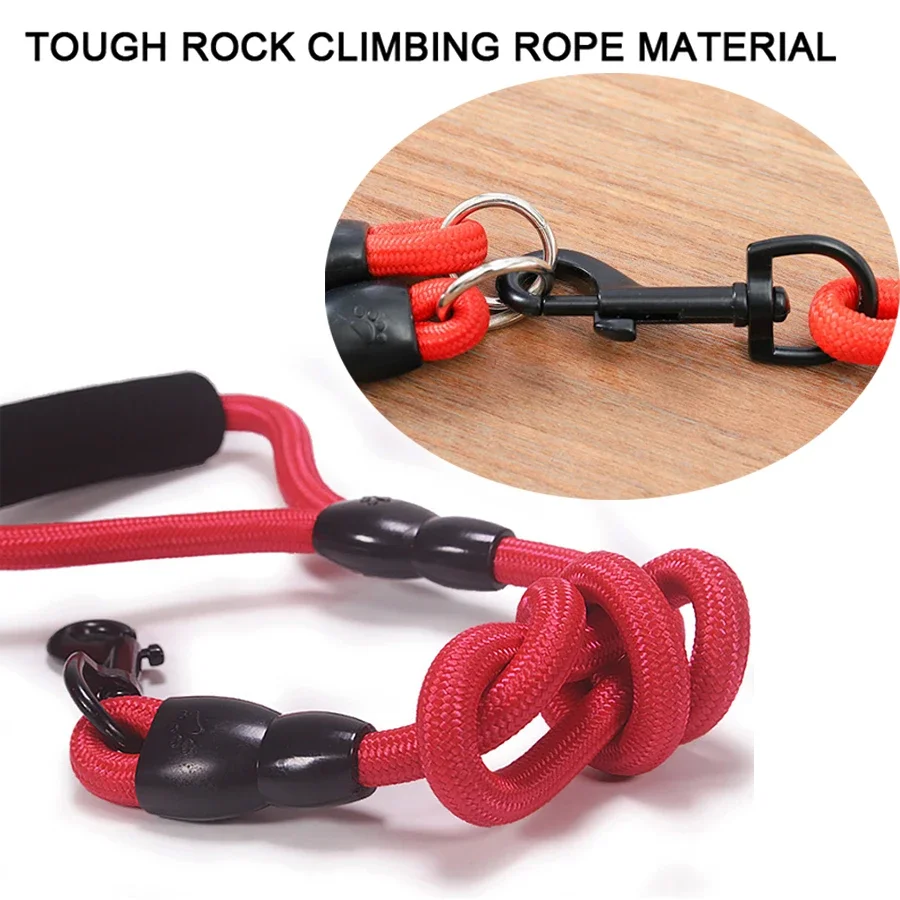 Pet Dog Leash Nylon Rope Double Dual Two Heads Dogs Leash 2 Way Coupler Walk Two and More Dogs Collars Harness Leads Dog Leashes 2