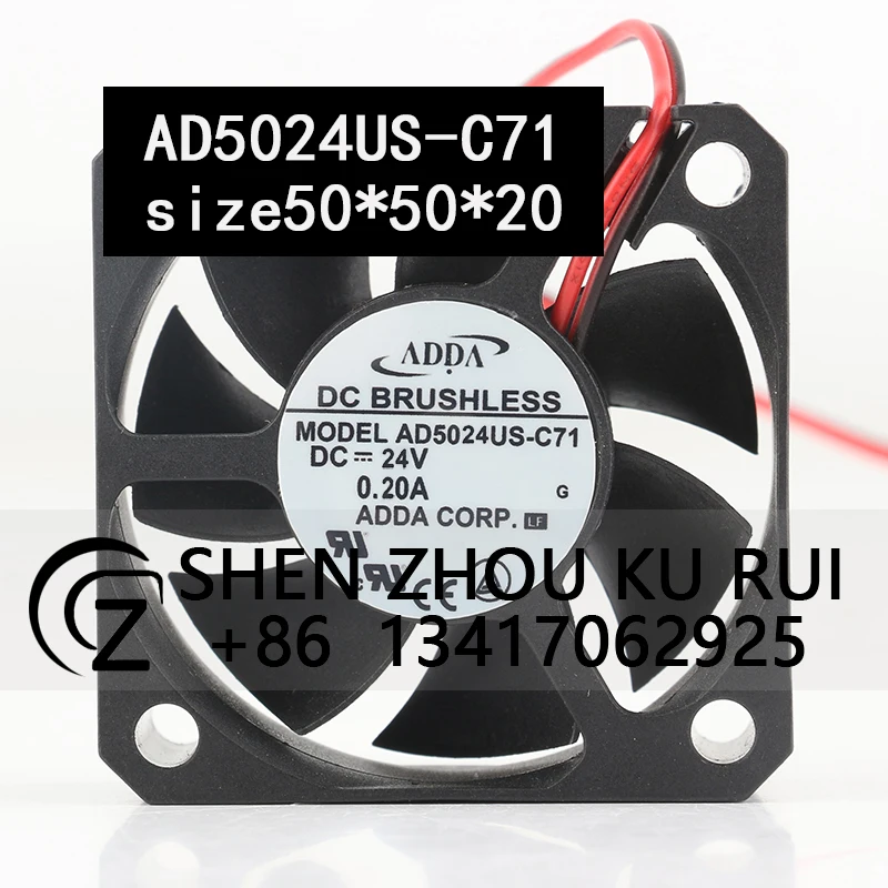 

New ADDA 5V 12V 48V DC24V 0.20A AC EC 2-wire inverter Motherboard Banknote detector AD5024US-C71 Cooling fan