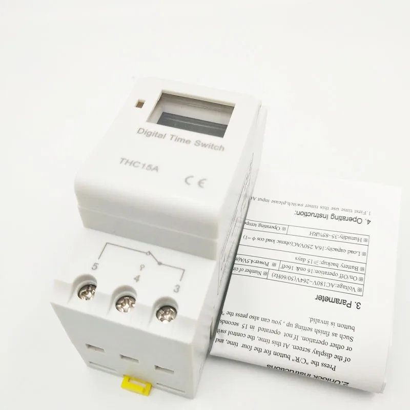 Weekly 7 Days Programmable Digital TIME SWITCH Relay Timer Control AC 220V 110V 24V 12V 16A 30A Din Rail Mount