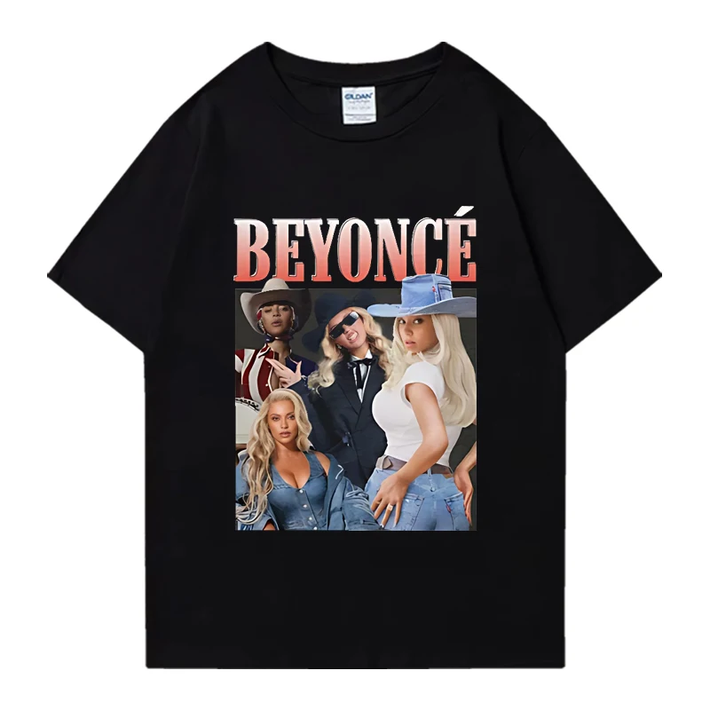 Beyonce jeans carter carter acessórios moda masculina e feminina gráfico manga curta camiseta hip-hop casual streetwear
