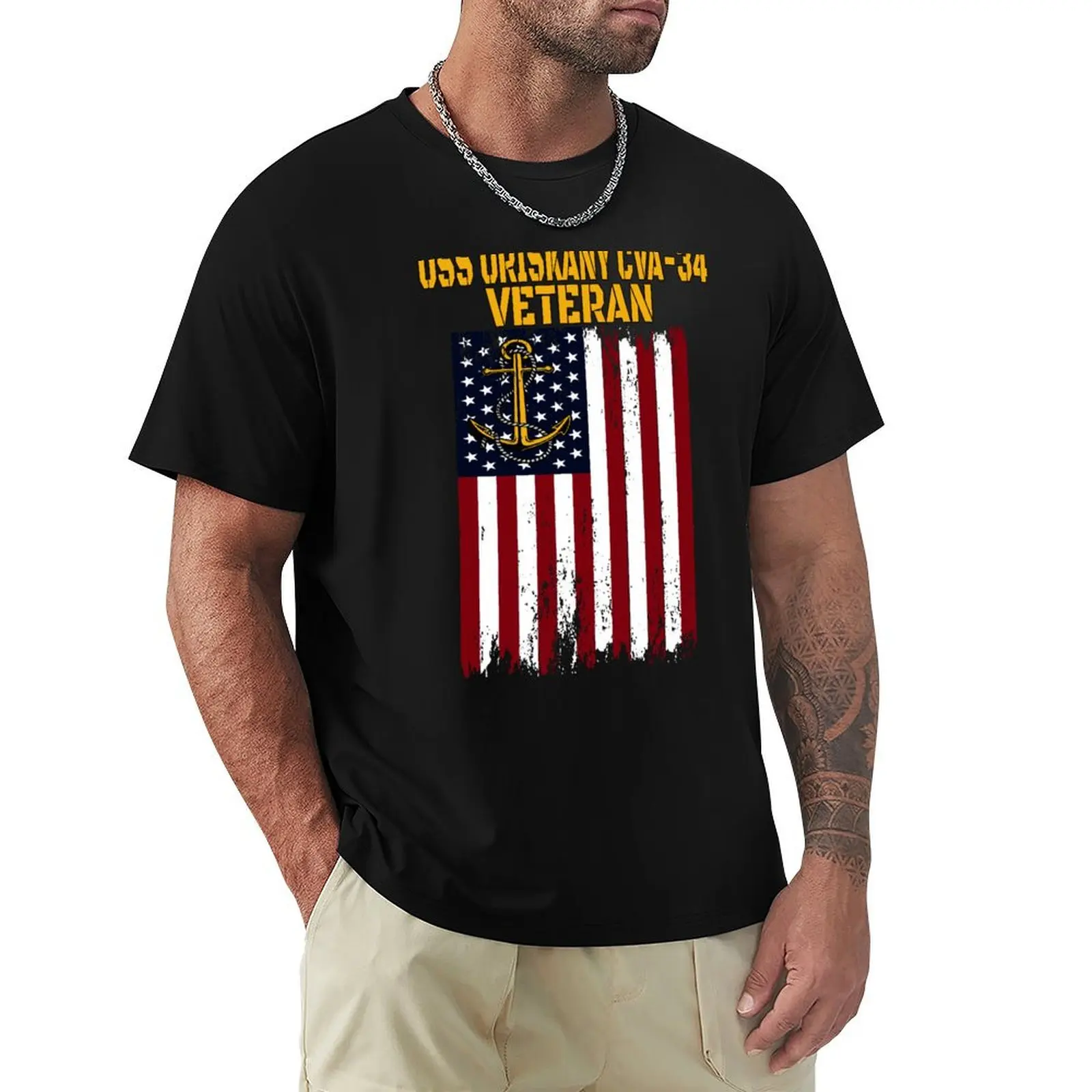

USS Oriskany CVA-34 Aircraft Carrier Veterans Day T-Shirt summer shirt customs affliction shirts mens white t shirts