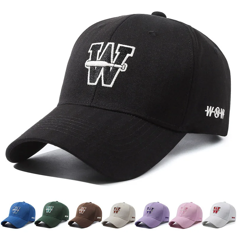 

Four Seasons New W Letter Embroidered Baseball Cap Cap Outdoor Sunshade Sun Protection Fashion Versatile Unisex