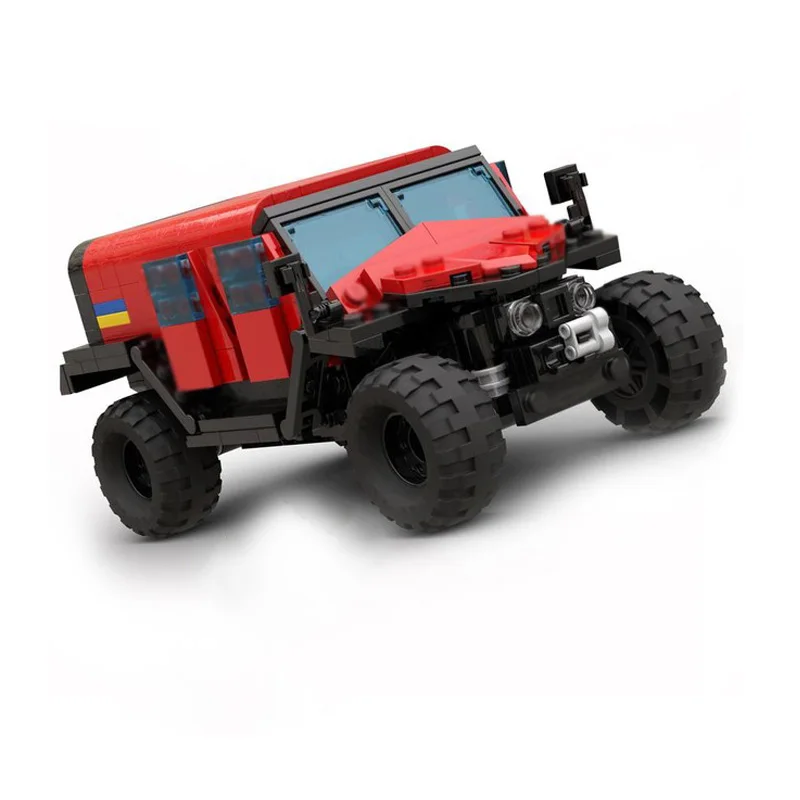 Urban Rescue Vehicles Model MOC Building Bricks Off-Road Rescue Vehicle Modular Technology Children Holiday Gifts Assemble Toys