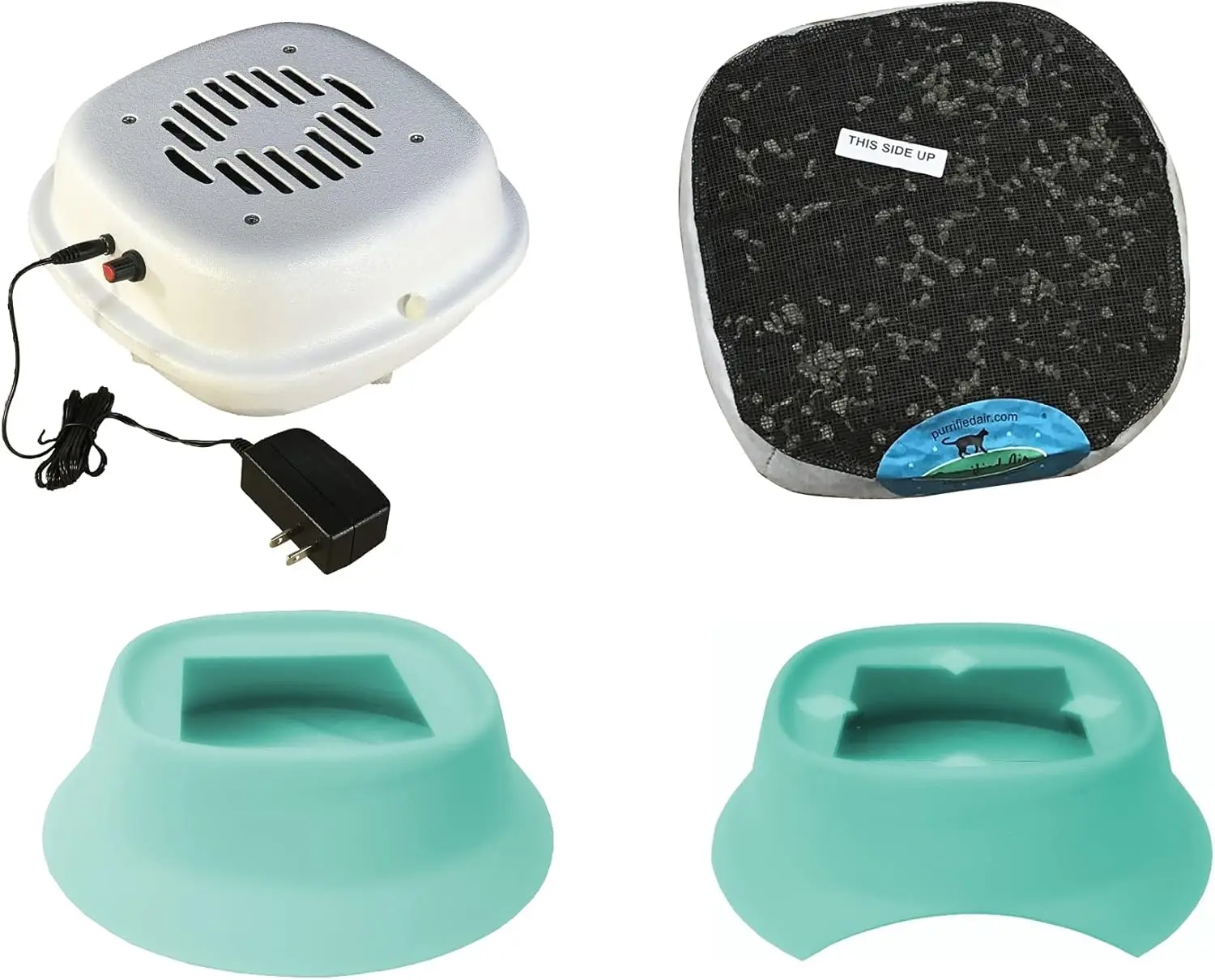 

Air Filter Bundle for Pet Owners with Booda Dome Litter Box - Includes Air Purifier, Extra Filter Media Cartridge,