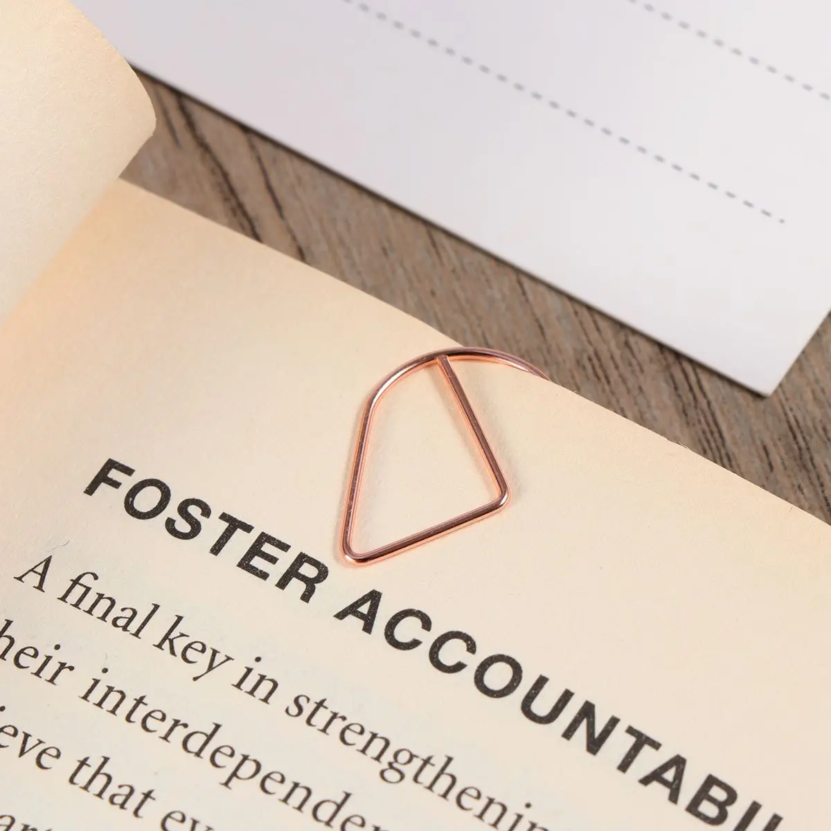 100 Pcs Office Supplies Drop Bookmarks Metal Drop-shaped Paper Clips Water Organizer