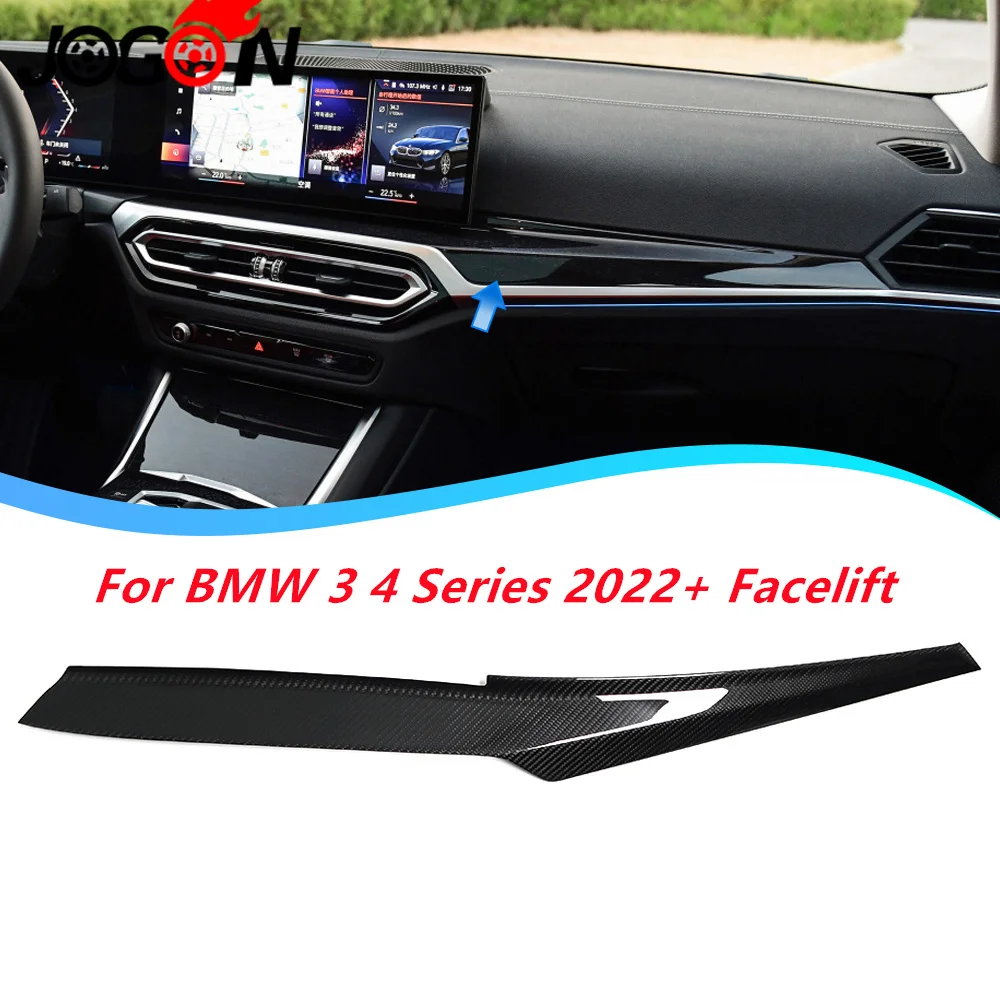 Real Carbon Fiber Dashboard Cover For BMW 3 4 Series G20 G21 G22 G23 G26 Accessories Facelift 2022 2023+