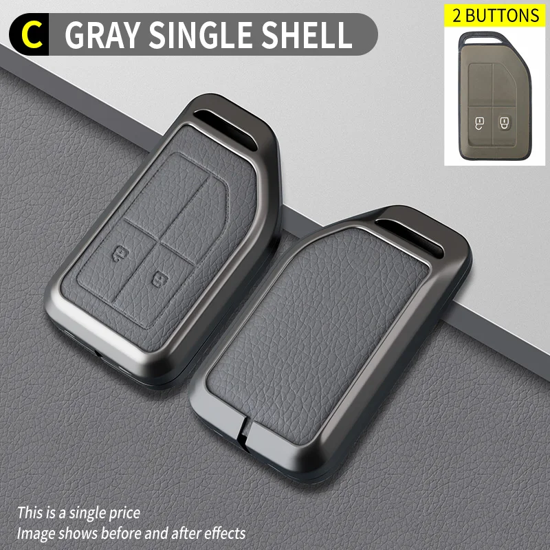 Zinklegering auto sleutelhoes beschermhoes houder voor Volvo FH16 RC FM EVRO 6 fh CARGO 555 FM zware vrachtwagen sleutel volledige bescherming accessoire