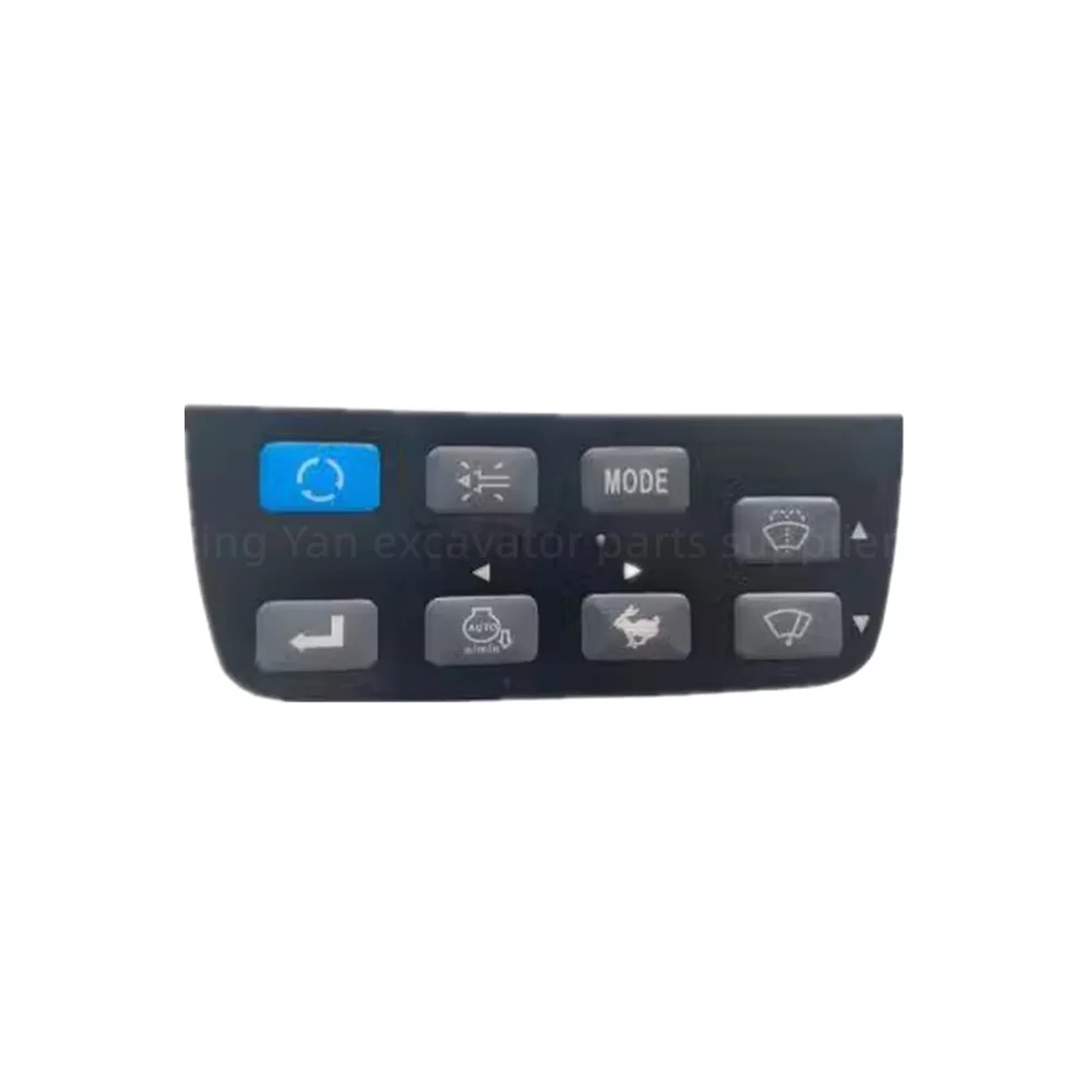 For Kobelco SK60SR 100 120 200 300-3-5-5.5-6-8 Lnstrument Button Glue Air Conditioning Instrument Sticker Excavator Parts