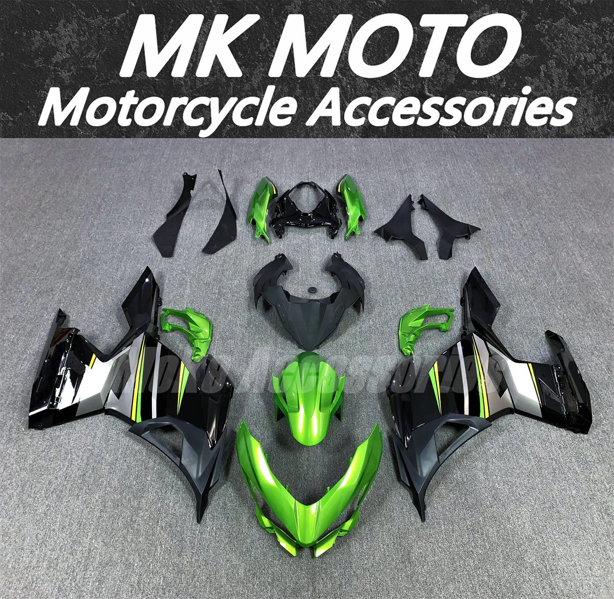 Motorcycle Fairings Kit Fit For Ninja 400 2018 2019 2020 2021 2022 2023 Bodywork Set High Quality ABS Injection NEW Green Black