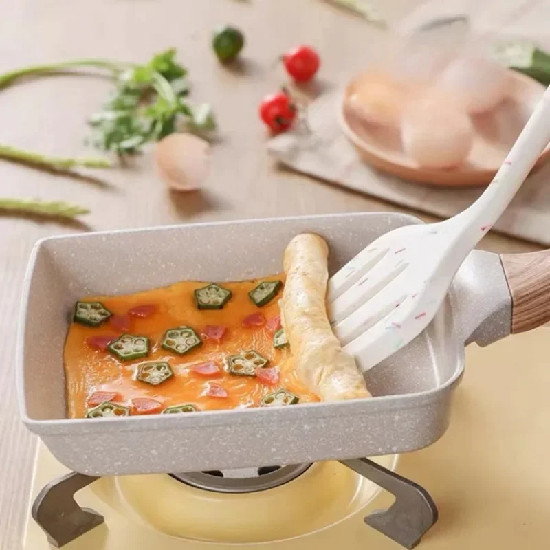 

Maifan Stone Pot Yuzi Burn Natural Maifan Stone Non-stick Pan Fry Egg Pan Gas Stove Square Omelette