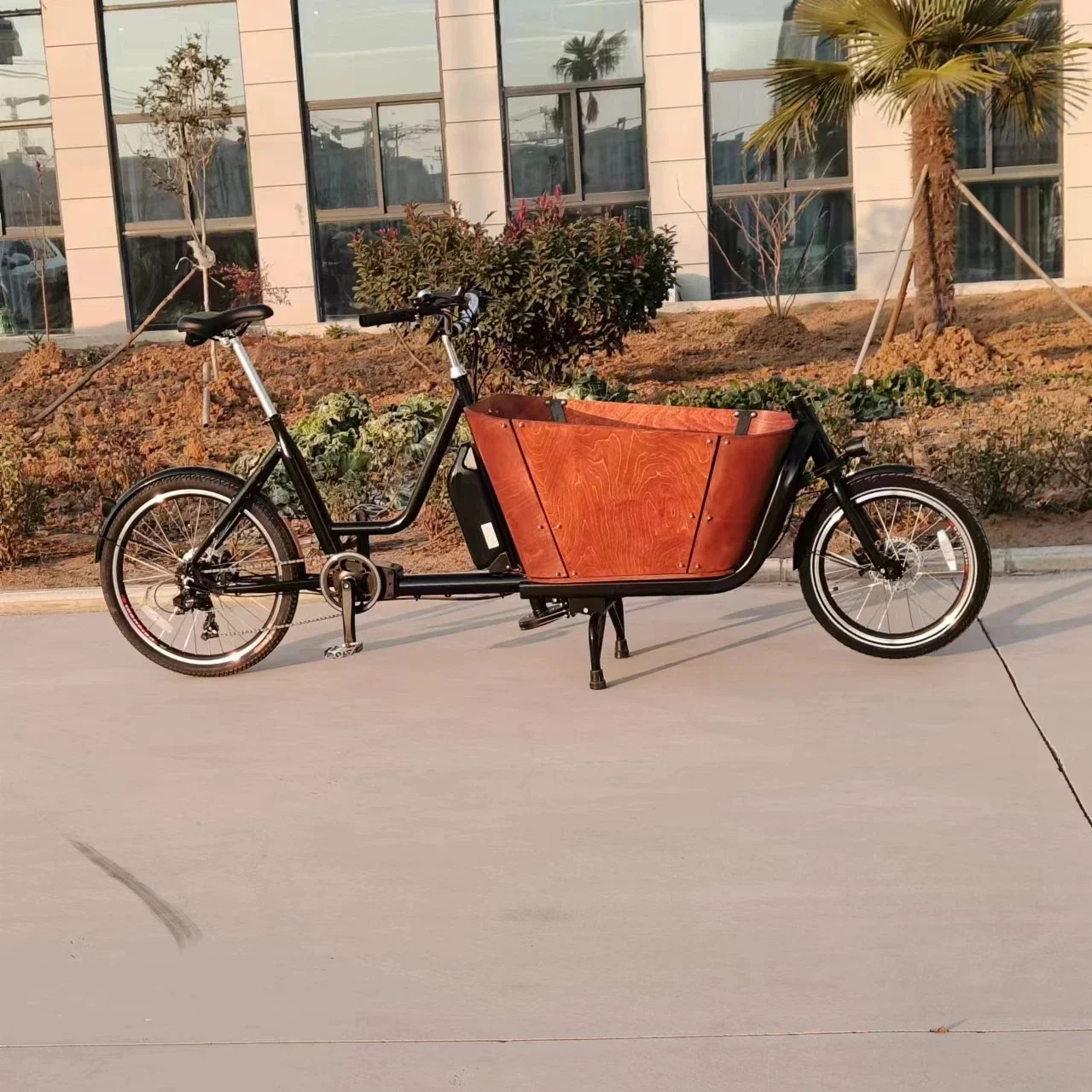 China Factory Hot Sale 2 Wheels 6 Speed Cargo Bike