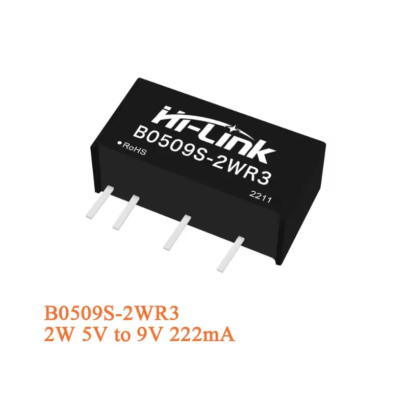 5Pcs B0505S-1WR3 B0503S-1WR3 B0509S-1WR3 B0512S-1WR3 3.3V 5V 9V 12V 15V 24V Output 1W 2W DC DC Power Supply Module Isolated