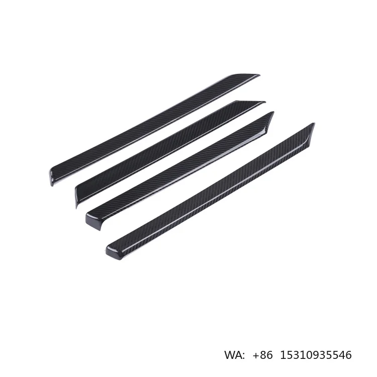 Carbon Fiber Inner Door Handle Cover Stripe Trim Interior Decal for Honda Civic 2016-2017 Car Styling