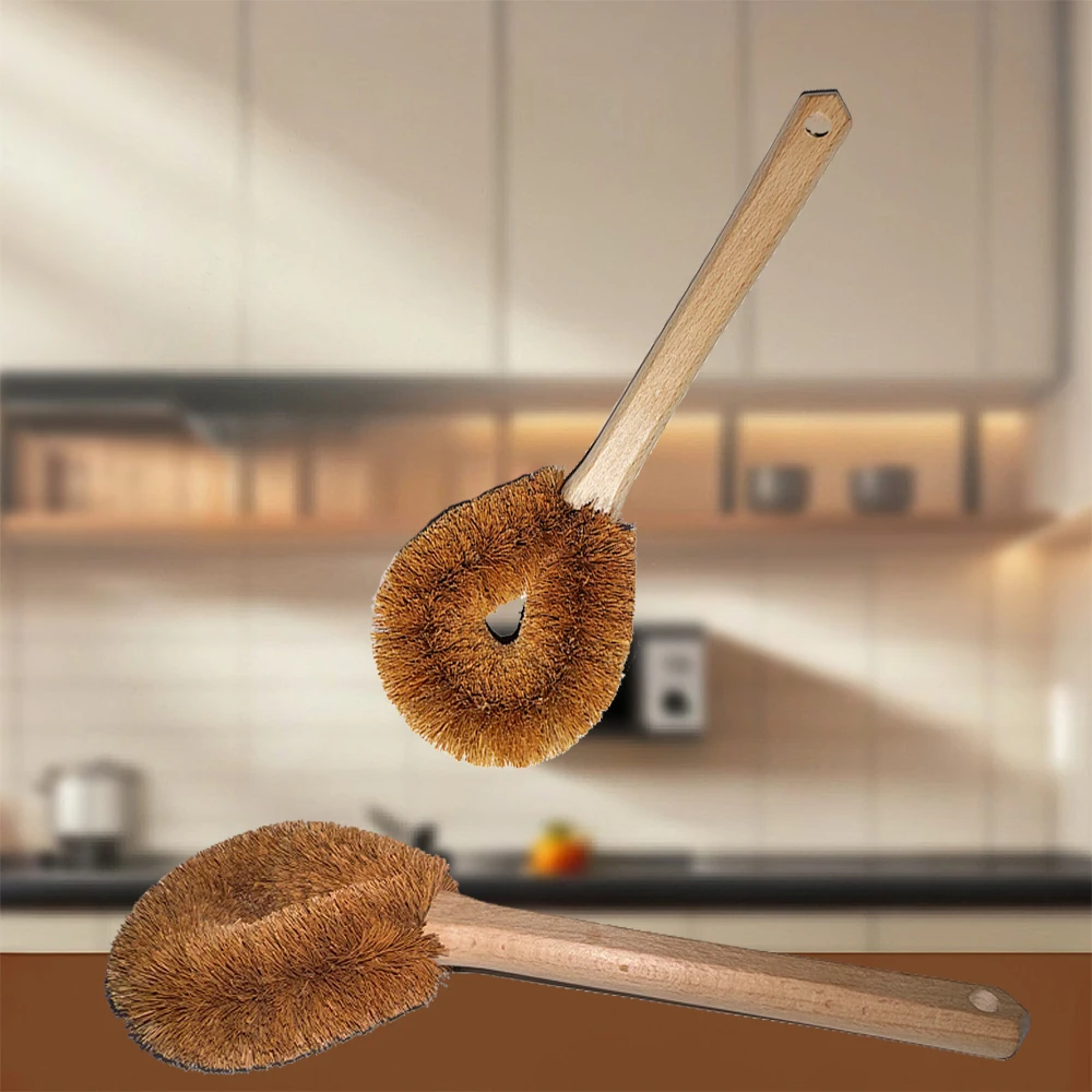 Eco Coconut Fiber Dish Brush w - огляд і ціна Dish Brush Bamboo