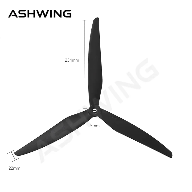 10-Inch 3-Blade Quick-Release High-Density Propellers (CW/CCW) - For RC FPV Racing Drone