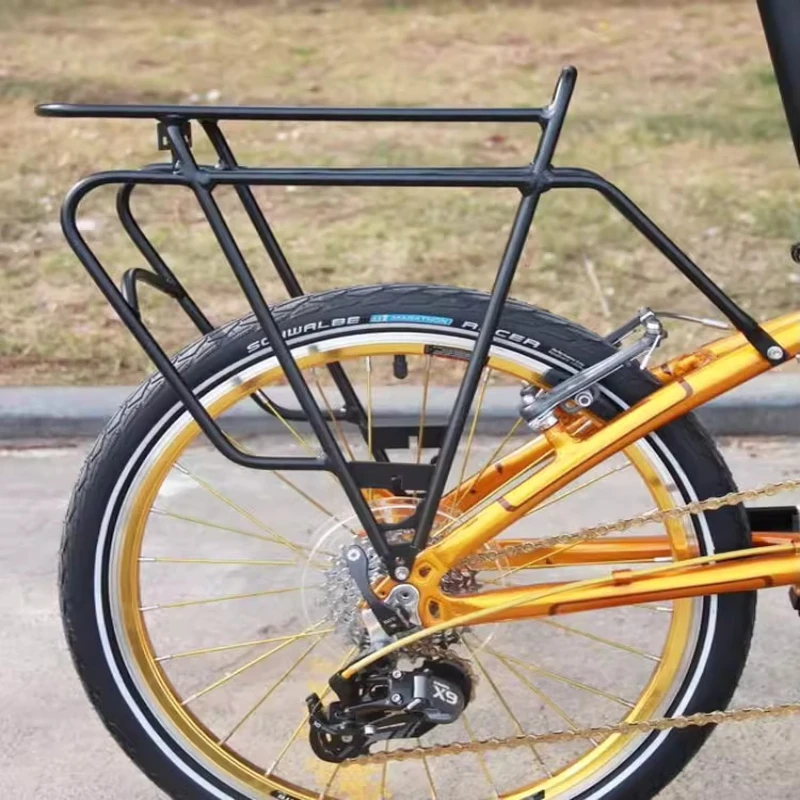 Aluminum Alloy 20-inch Folding Bicycle Rear Frame, Light and Durable, Sturdy Bicycle Luggage Rack, Bicycle Accessories