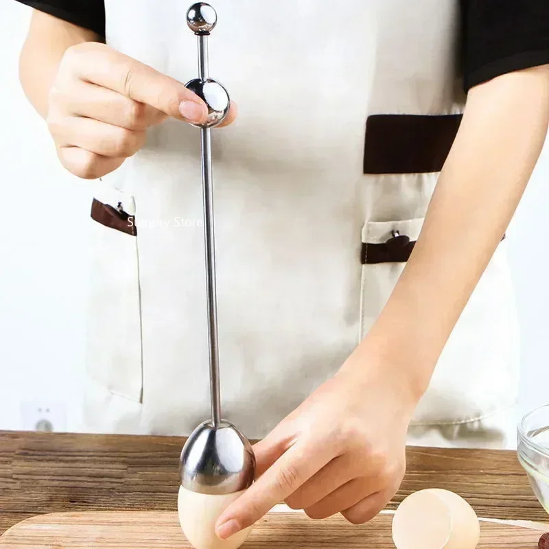 

Hot Egg Cutter Opener Egg Stainless Steel Breaker Break Beat Clipper Scissor Shell Boiled Kitchen Tool Cooked Snipper Whisk
