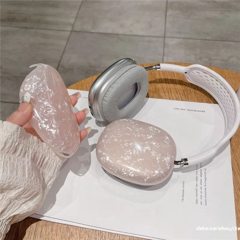 

Усовершенствованный чехол с узором в виде ракушки, подходящий для AirPods Max, защитный чехол для беспроводных Bluetooth-наушников, новый дизайн с защитой от падений.