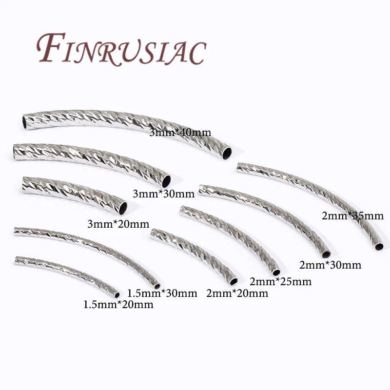 20 Stück 18 Karat vergoldetes Messing, gebogenes Rohr für Schmuckherstellung, DIY-Armbänder, Halsketten, Zubehör, Rohr-Abstandshalter-Verbindungsperlen – Detail 23