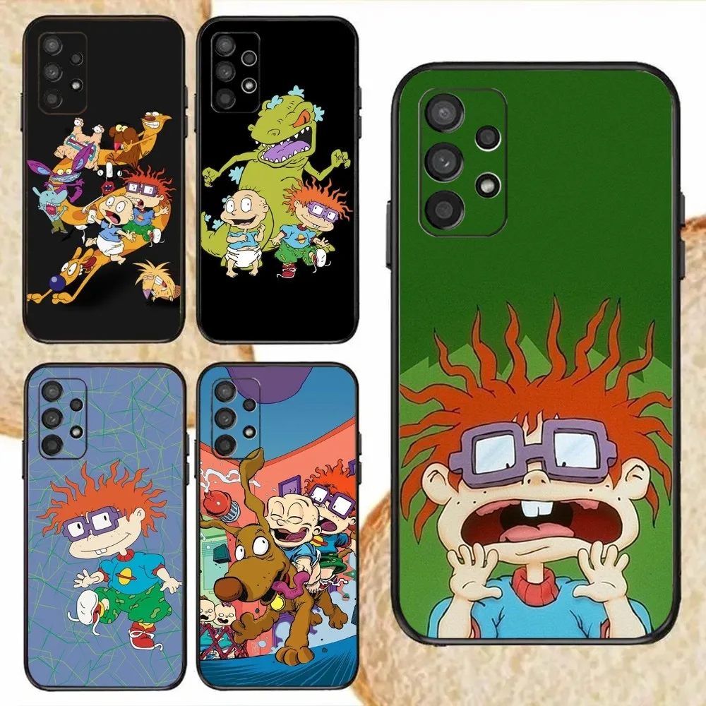 Cartoon Rugrat Chuckie Angelica Phone Case For Samsung Galaxy S24,S20,S21,S22,S23,Fe,Lite,Plus,Ultra,Note Shell