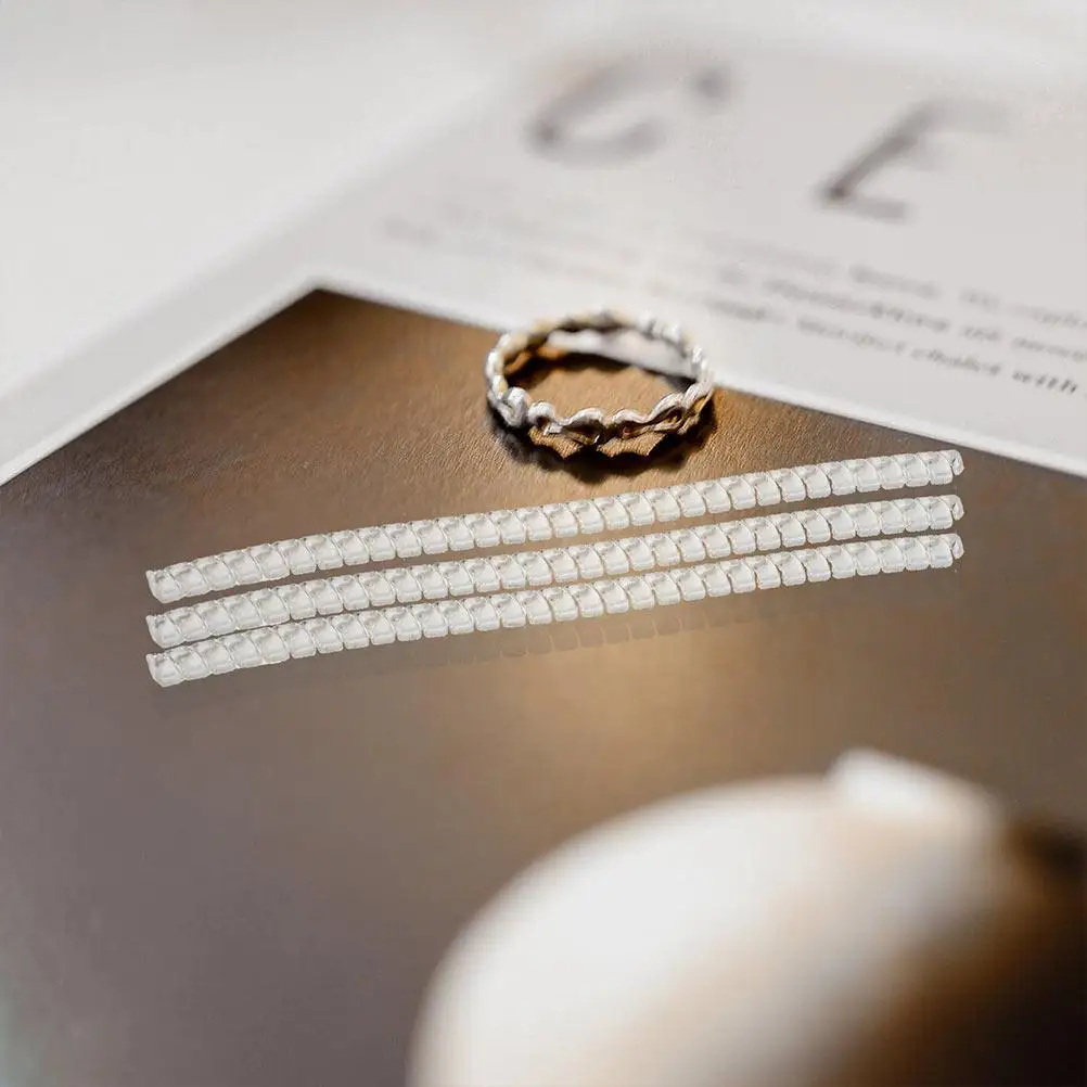 8 Pcs Ring Adjustment Cord Size Tightener Resizer Plastic Adjuster Jewelry Protection Resizing Tool Transparent Spring Miss The