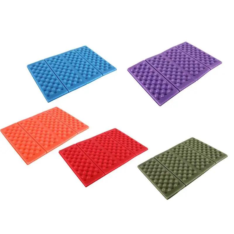 1pcs Outdoor foldable cushion four fold small cushion portable moisture-proof honeycomb picnic mat foam insulation cushion