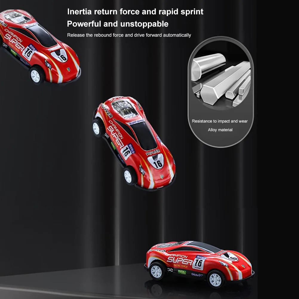 Mini Legering Auto Model Set Met Opbergdoos Diecast Auto Speelgoed Voor Jongens Glijdende Traagheid Voertuig Kinderen Speelgoed Kit Kinderen Geschenken