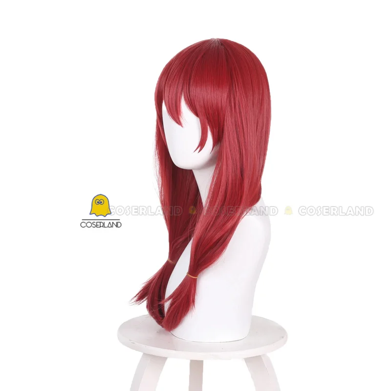 Anime Kakegurui Twin Sado Mikura Cosplay Wig Red Hair Heat Resistant Fiber Hair Girl Women Juraku Sachiko Accessory Free Wig Cap