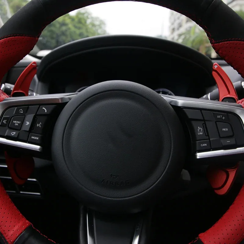 Car paddle shift for Jaguar X760 X250 X260 X761 X351 XF XE XJ F-PACE F-TYPE Steering wheel shifter extend car stickers Accessory view 4