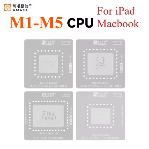 AMAOE For MacBook CPU SSD Hard Drive IC BGA Reballing Stencil Tin Planting Soldering A1534 SR23G Notebook Repair Tool