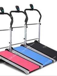 Indoor mechanical treadmill, home folding walking machine, silent mini fitness equipment, simple and dexterous exercise,