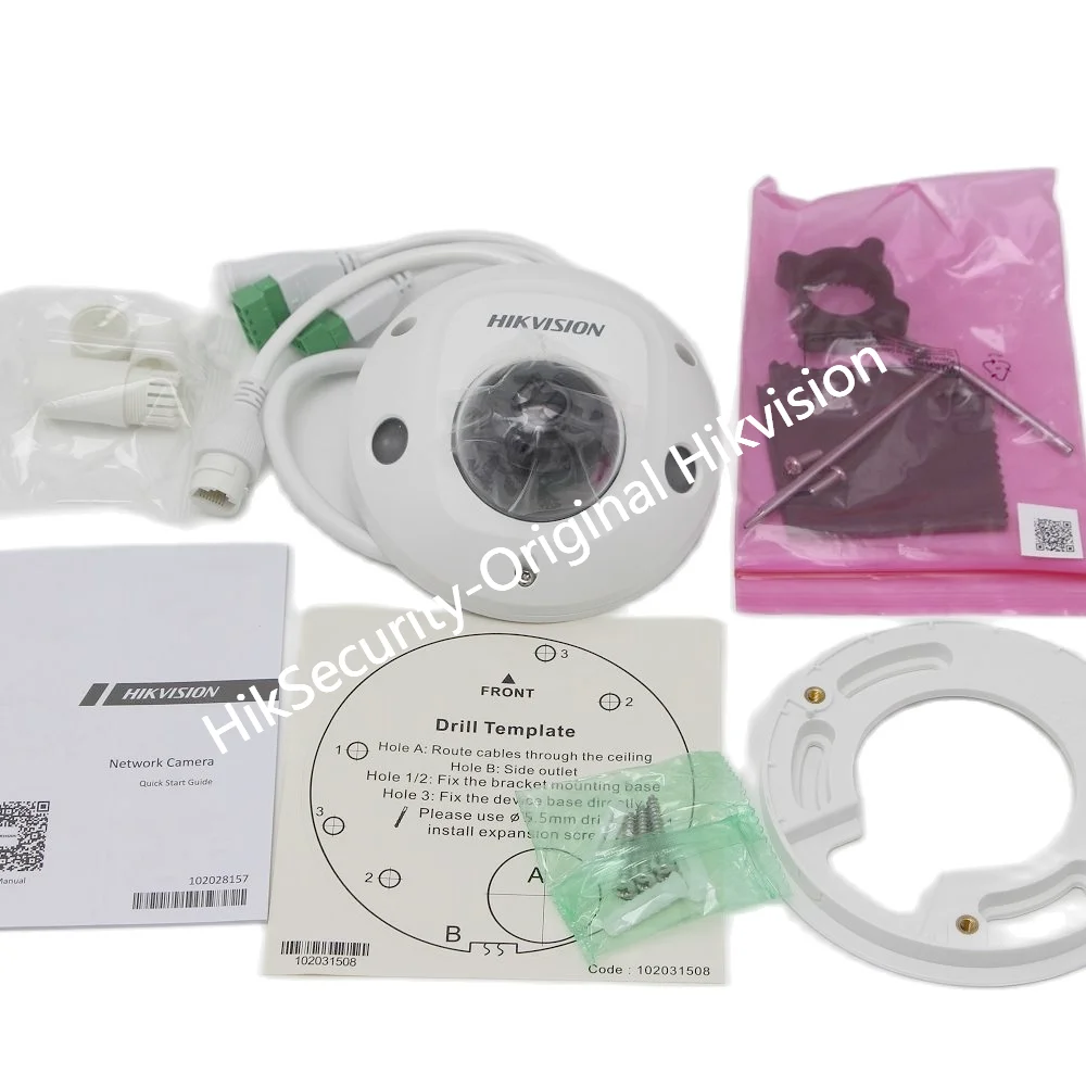 Hikvision câmera ip 4mp DS-2CD2543G2-IS 4 mp acusense embutido microfone fixo mini dome rede cam nova versão de DS-2CD2543G0-IS