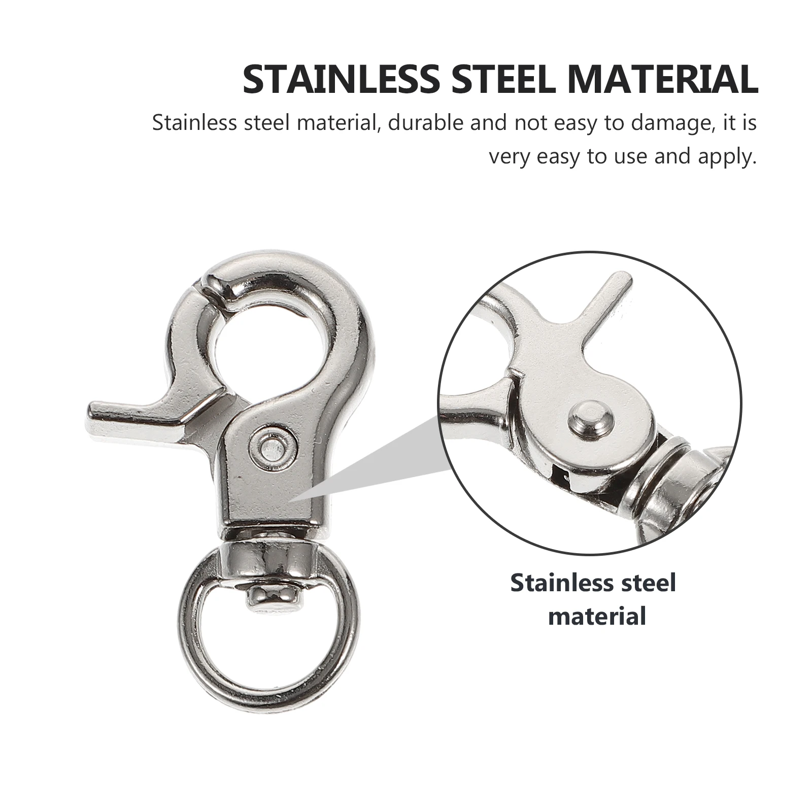 

10pcs Bird Cage Buckles Stainless Steel Safety Clips for Pet Birds Lightweight Compact Metal Hooks Suitable Various Cages