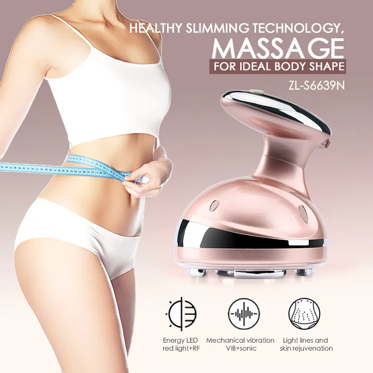 Ultrasonic Body Massage Device, Rechargeable Hand‑Held Body Shaping Massager for Skin & Body Care, Home Beauty Instrument