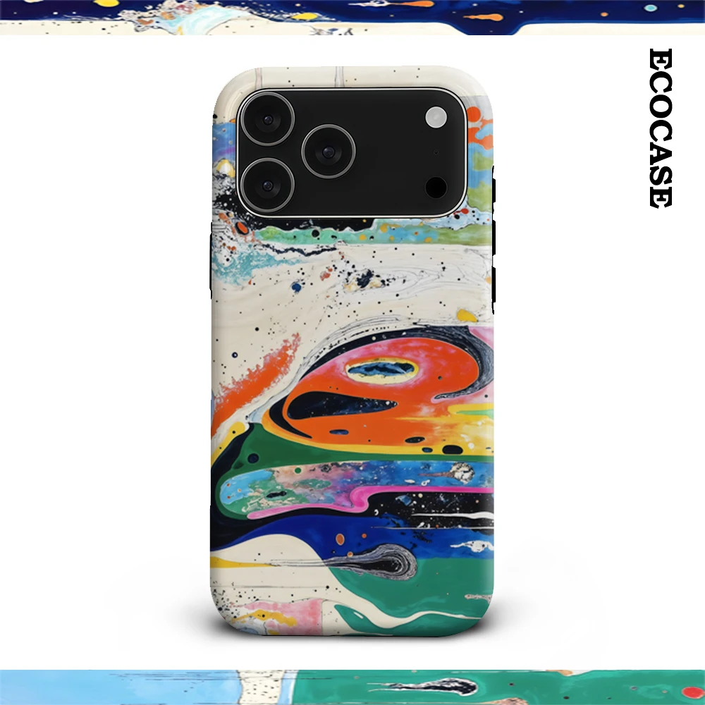 Lebendige abstrakte Landschaft IPhone 17 Must-Haves Handyhülle für IPhone 17 16 15 14 13 12 11 Pro Max Plus Doppelschichtige Rückseite