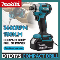 Makita DTD173 1800rpm Cordless Impact Driver 180Nm Brushless Motor Electric Drill Wood/Bolt/T-Mode For Makita 18V
