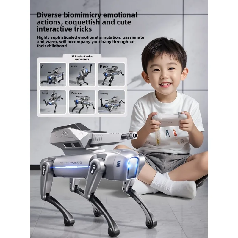 

Подарок на день рождения, детский интеллектуальный робот-собака с дистанционным управлением, новинка 2025 года, механическая искусственная программируемая игрушка