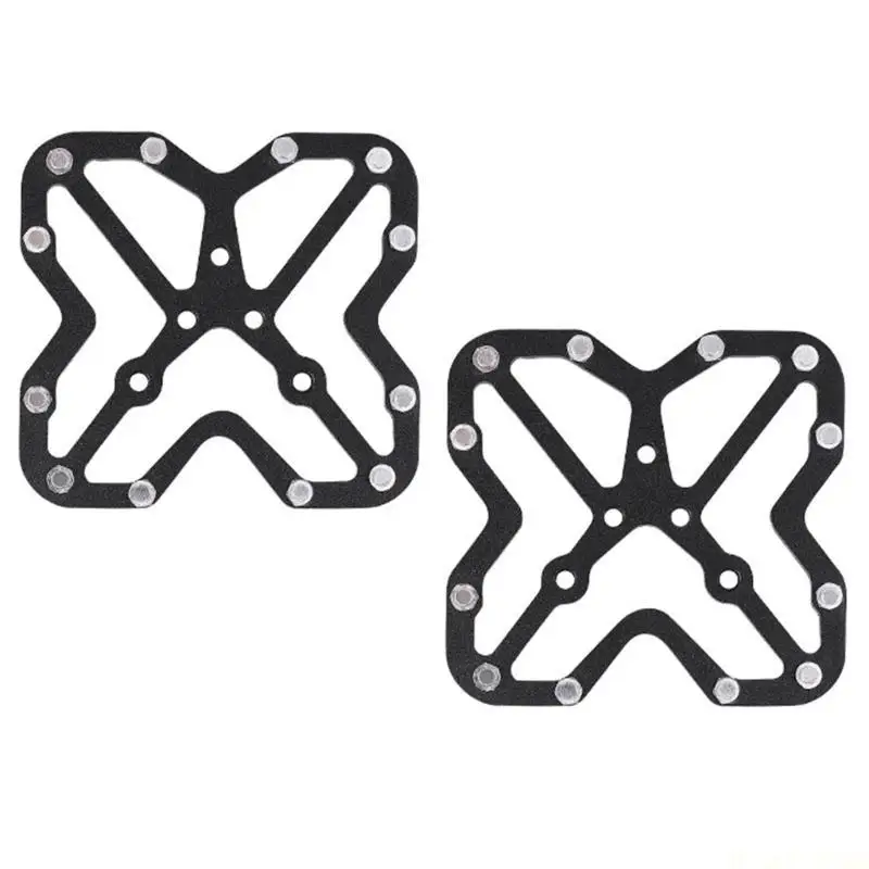 M5TC 1 Pair Aluminum Bike Pedal Adapter Platform Adapters Cleats Pedal Clipless Pedal